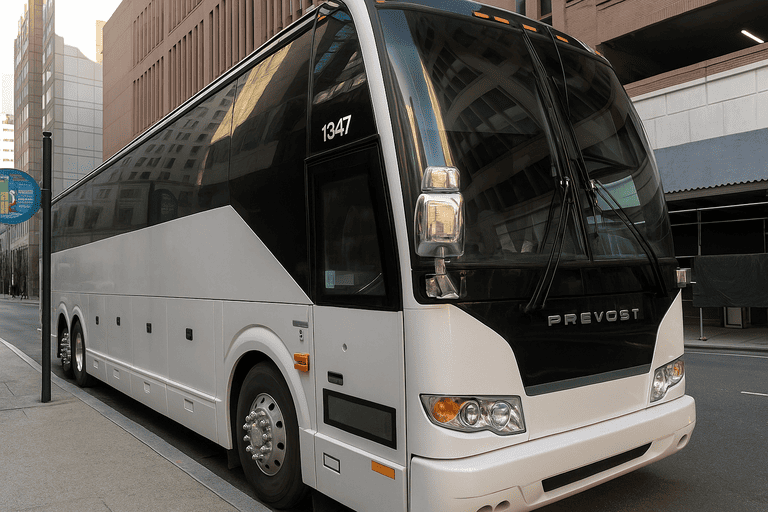 a Charter Bus Rental Brentwood coach bus