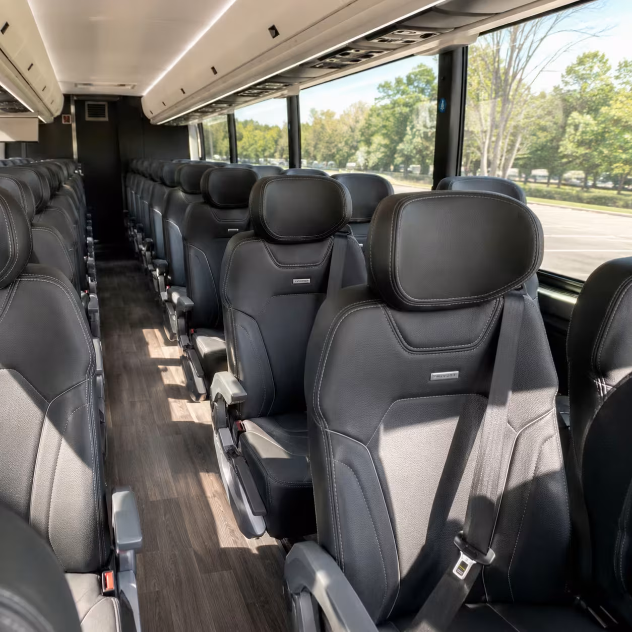 brentwood charter bus interior gallery