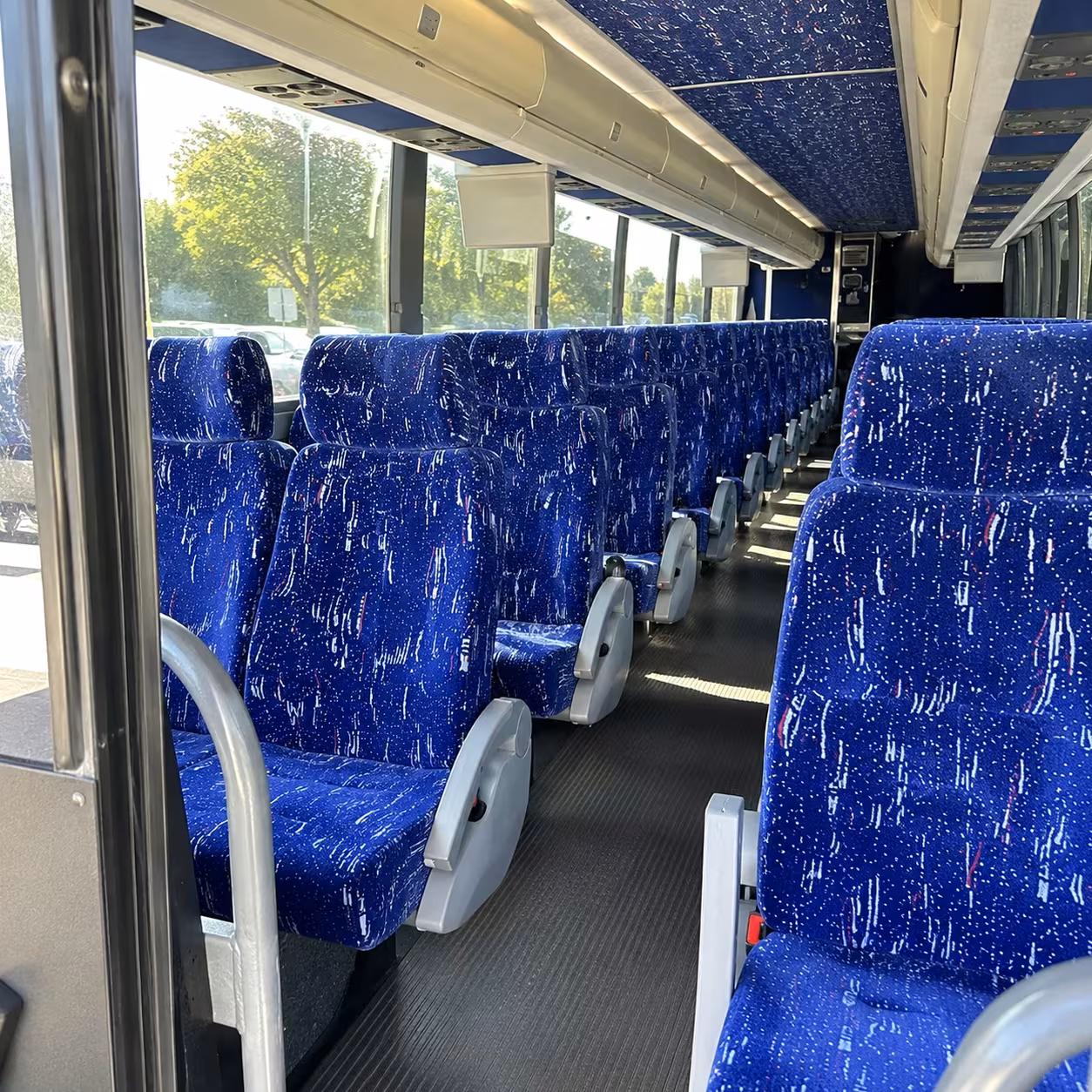 brentwood charter bus interior